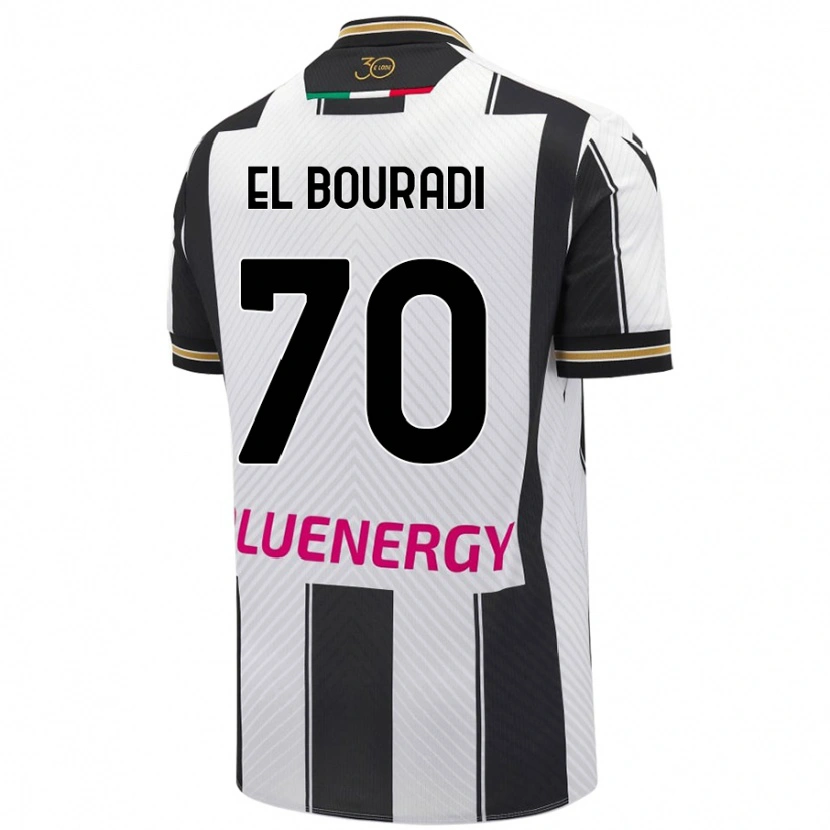 Danxen Men Walid El Bouradi #70 White Black Home Jersey 2024/25 T-Shirt