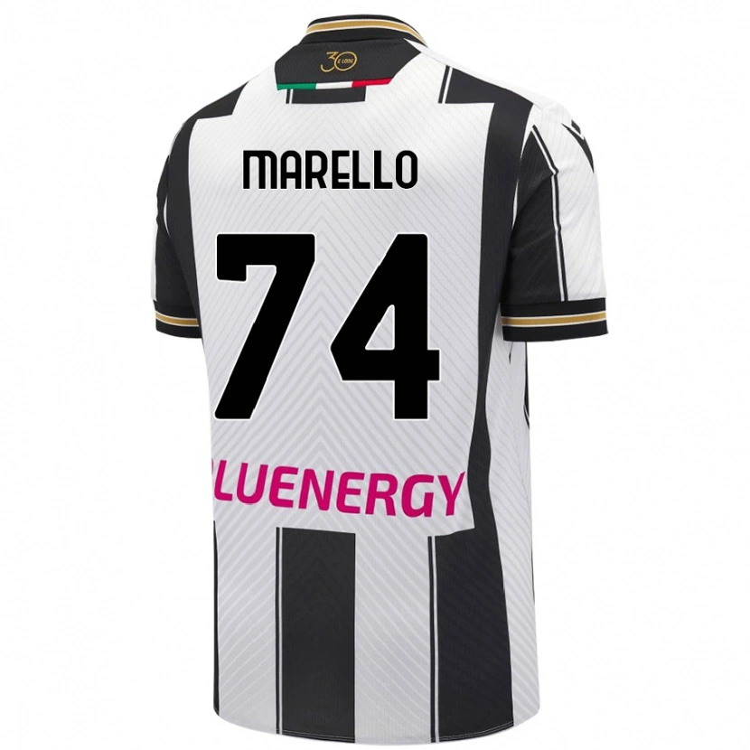 Danxen Men Mattia Marello #74 White Black Home Jersey 2024/25 T-Shirt