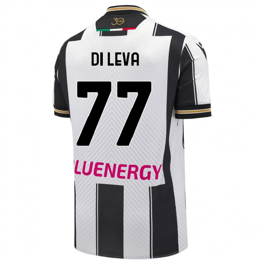 Danxen Men Vincenzo Di Leva #77 White Black Home Jersey 2024/25 T-Shirt