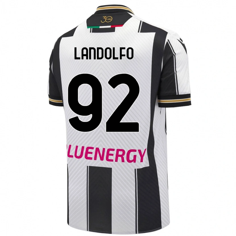 Danxen Men Tommaso Landolfo #92 White Black Home Jersey 2024/25 T-Shirt