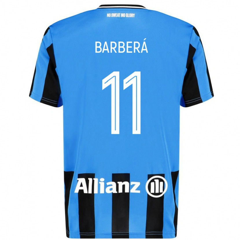 Danxen Men Víctor Barberá #11 Sky Blue Black Home Jersey 2024/25 T-Shirt