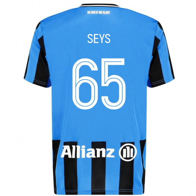 Danxen Men Joaquin Seys #65 Sky Blue Black Home Jersey 2024/25 T-Shirt