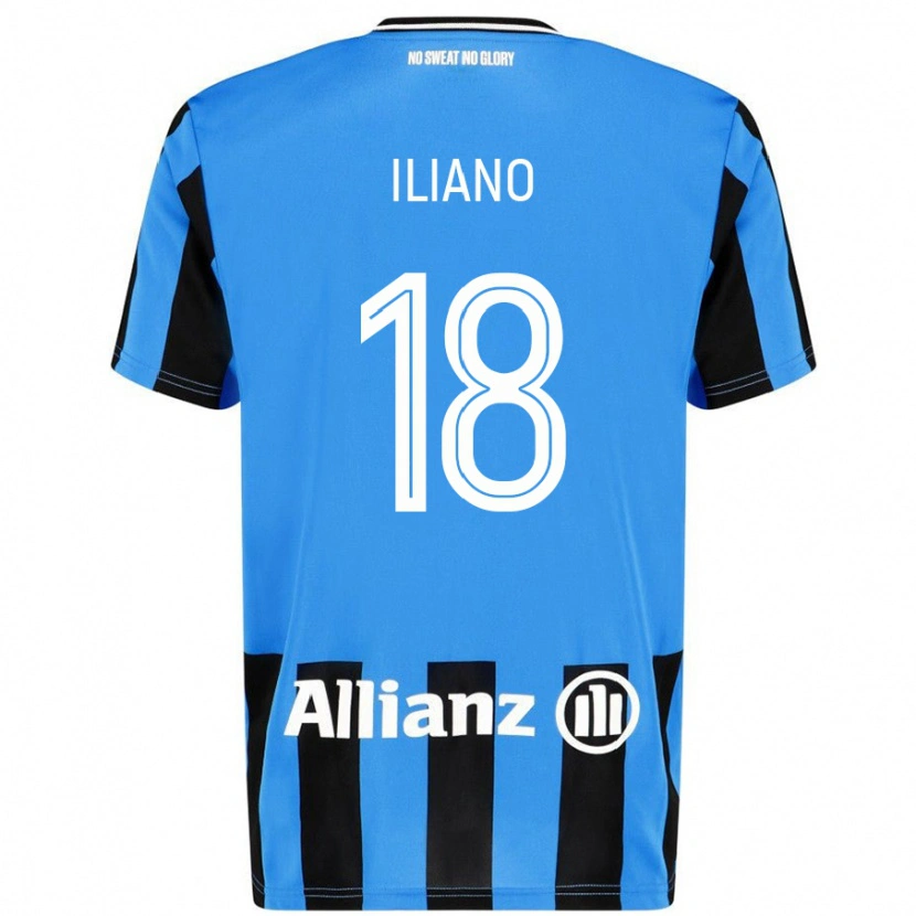 Danxen Men Isabelle Iliano #18 Sky Blue Black Home Jersey 2024/25 T-Shirt