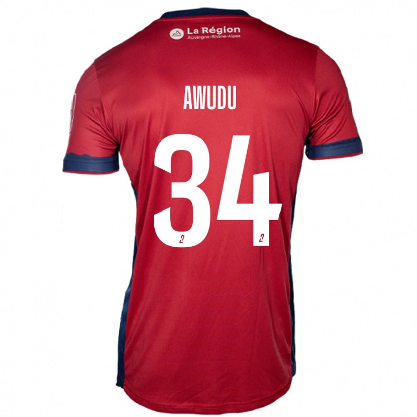 Danxen Men Sumaila Awudu #34 Light Burgundy Home Jersey 2024/25 T-Shirt