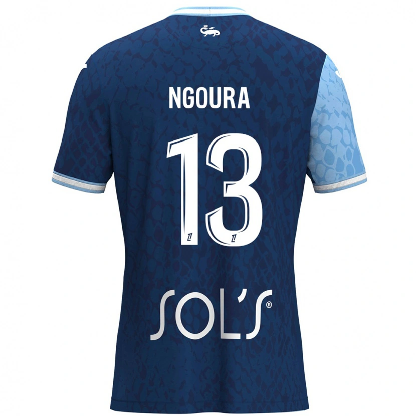 Danxen Men Steve Ngoura #13 Sky Blue Dark Blue Home Jersey 2024/25 T-Shirt