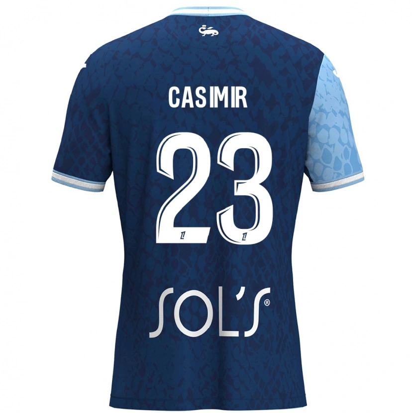 Danxen Men Josué Casimir #23 Sky Blue Dark Blue Home Jersey 2024/25 T-Shirt