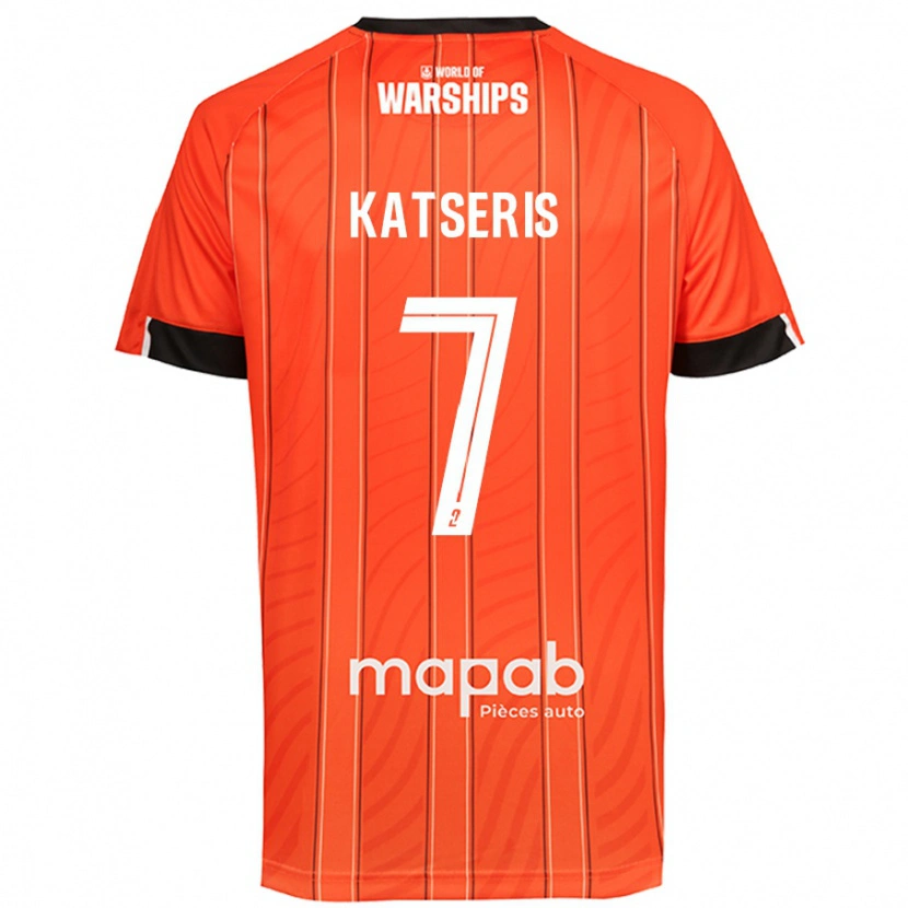 Danxen Men Panos Katseris #7 Orange Home Jersey 2024/25 T-Shirt