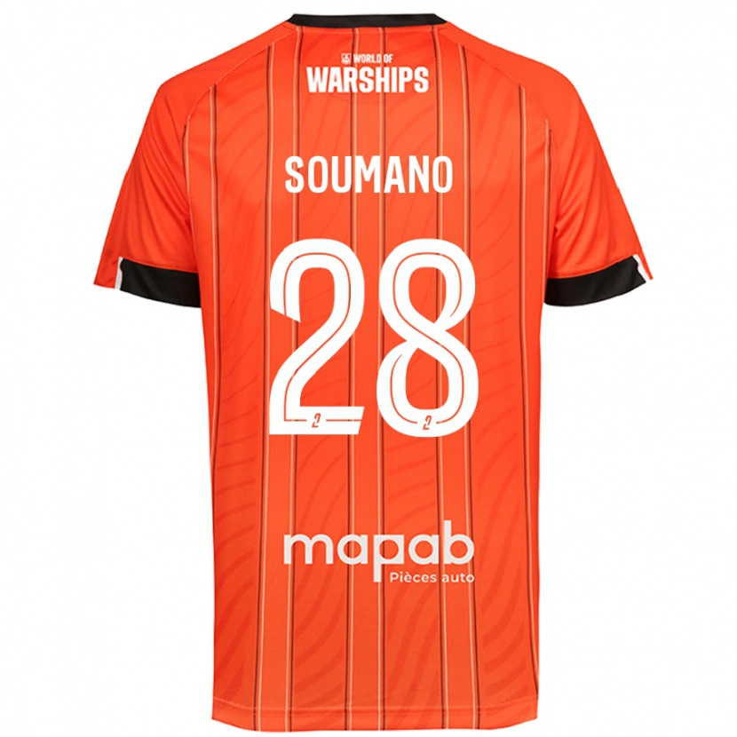 Danxen Men Sambou Soumano #28 Orange Home Jersey 2024/25 T-Shirt