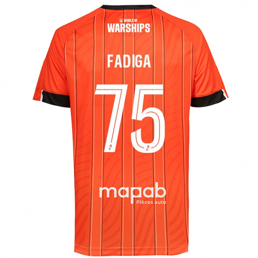 Danxen Men Bandiougou Fadiga #75 Orange Home Jersey 2024/25 T-Shirt