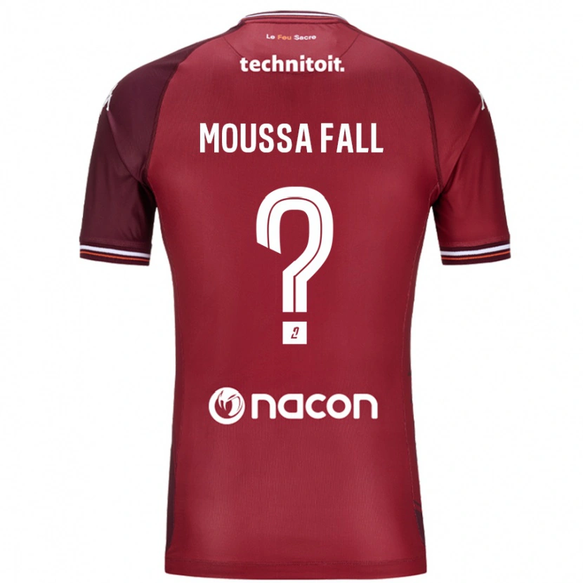 Danxen Men Pape Moussa Fall #0 Red Granata Home Jersey 2024/25 T-Shirt