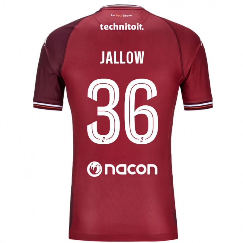 Danxen Men Ablie Jallow #36 Red Granata Home Jersey 2024/25 T-Shirt