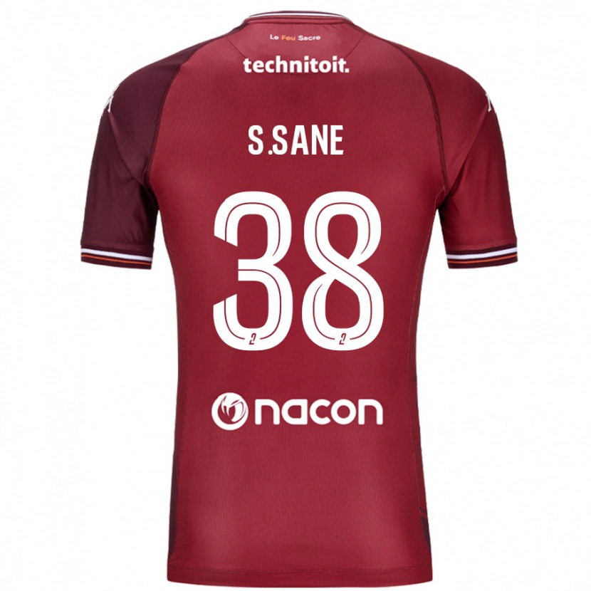 Danxen Men Sadibou Sané #38 Red Granata Home Jersey 2024/25 T-Shirt