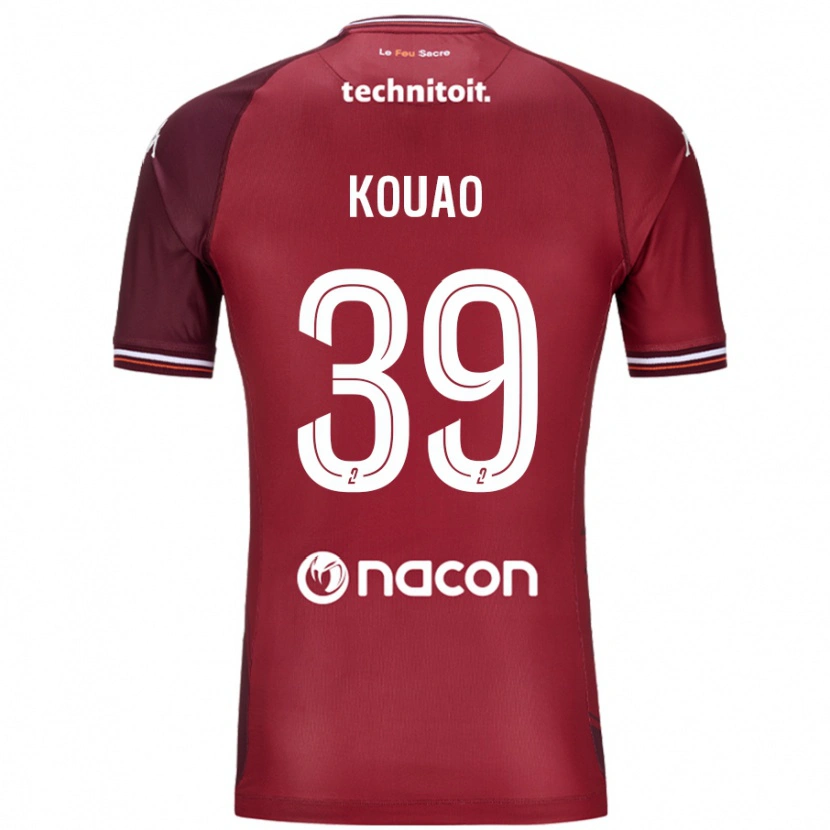 Danxen Men Koffi Kouao #39 Red Granata Home Jersey 2024/25 T-Shirt