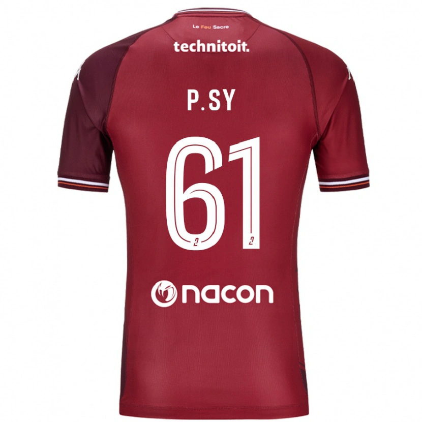 Danxen Men Pape Sy #61 Red Granata Home Jersey 2024/25 T-Shirt