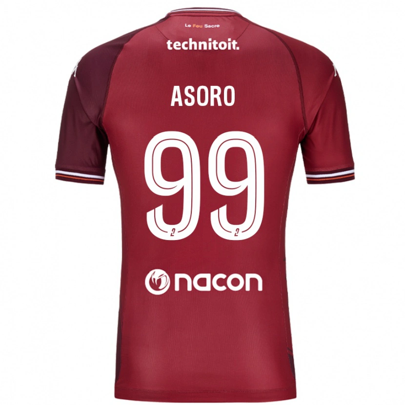 Danxen Men Joel Asoro #99 Red Granata Home Jersey 2024/25 T-Shirt