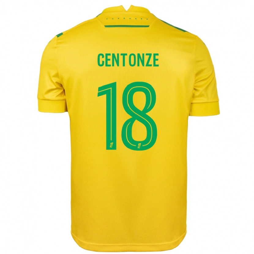 Danxen Men Fabien Centonze #18 Yellow Green Home Jersey 2024/25 T-Shirt