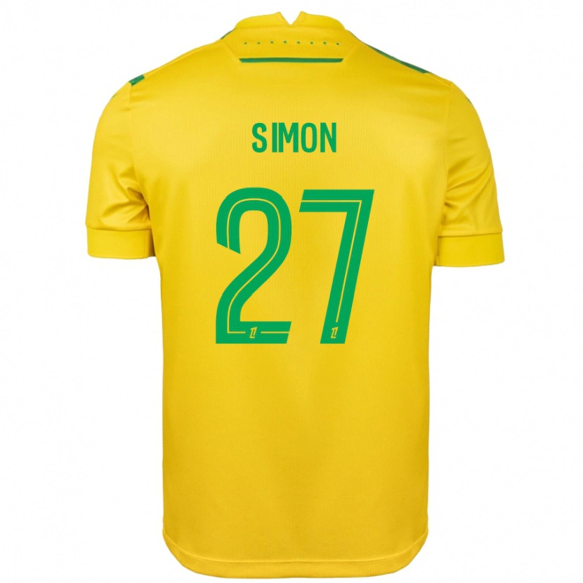 Danxen Men Moses Simon #27 Yellow Green Home Jersey 2024/25 T-Shirt