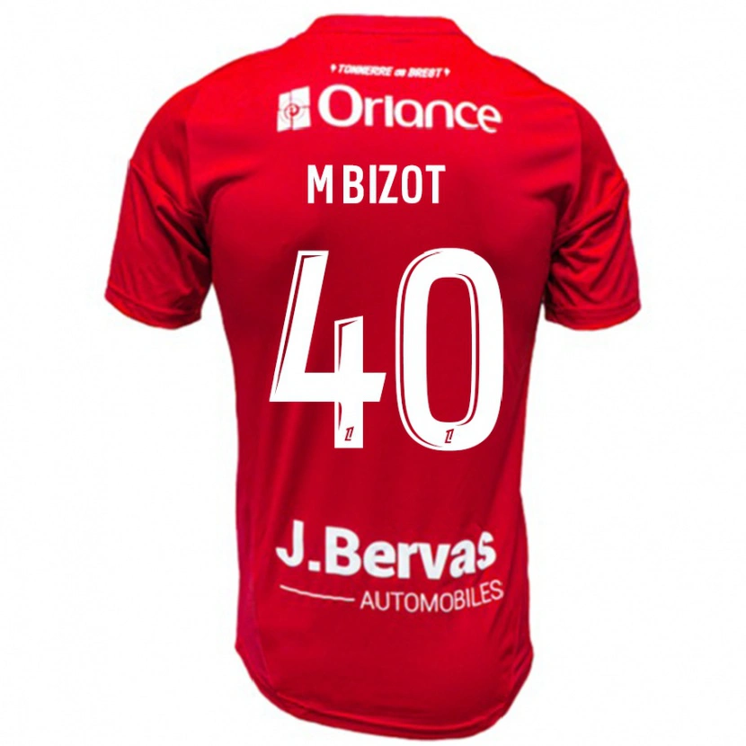 Danxen Men Marco Bizot #40 Red White Home Jersey 2024/25 T-Shirt