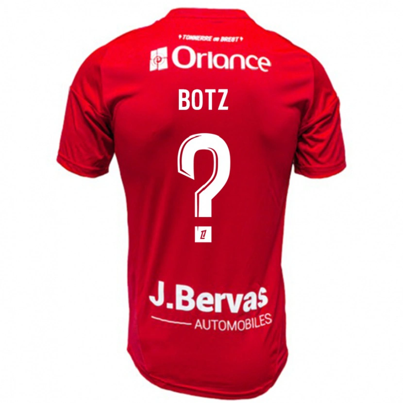 Danxen Men Léo Botz #0 Red White Home Jersey 2024/25 T-Shirt