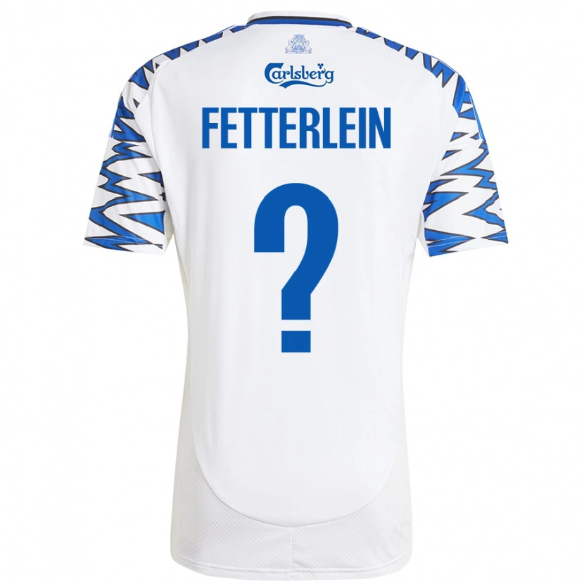 Danxen Men Sean Fetterlein #0 White Sky Blue Home Jersey 2024/25 T-Shirt