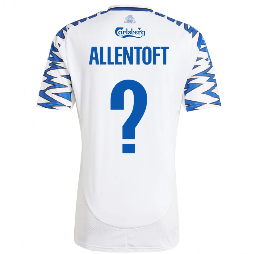 Danxen Men Philip Allentoft #0 White Sky Blue Home Jersey 2024/25 T-Shirt