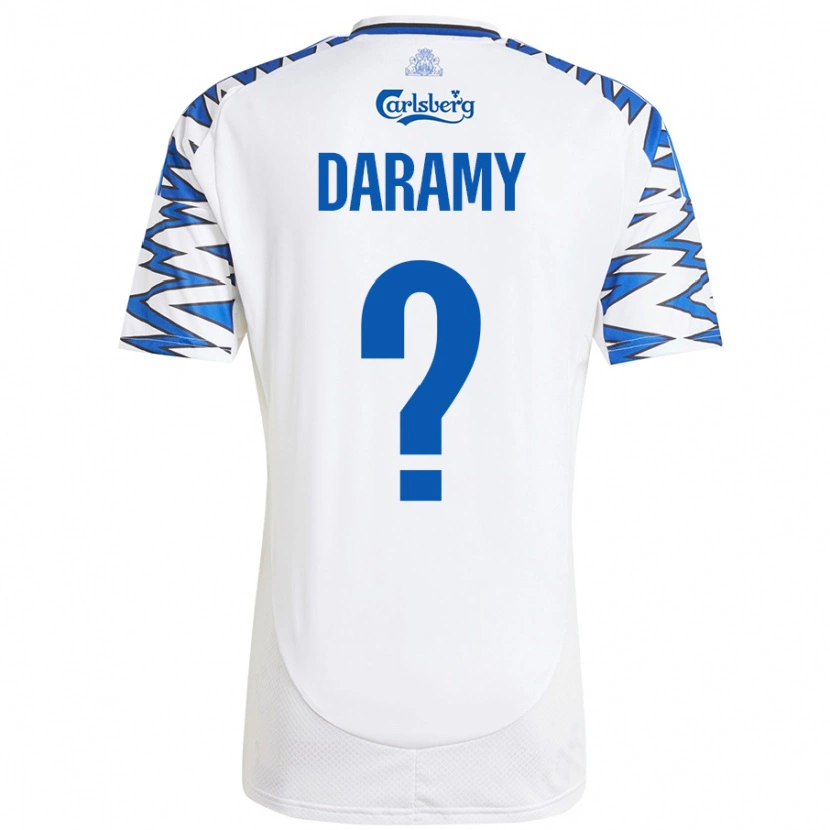 Danxen Men Abdul Daramy #0 White Sky Blue Home Jersey 2024/25 T-Shirt