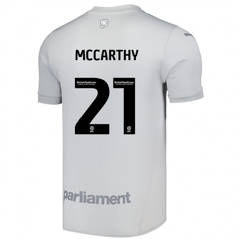 Danxen Men Conor Mccarthy #21 Silver Gray Away Jersey 2024/25 T-Shirt