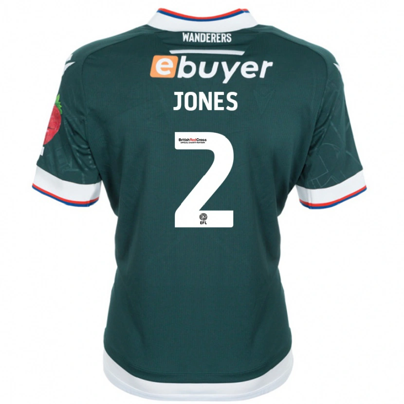 Danxen Men Gethin Jones #2 Dark Green Away Jersey 2024/25 T-Shirt