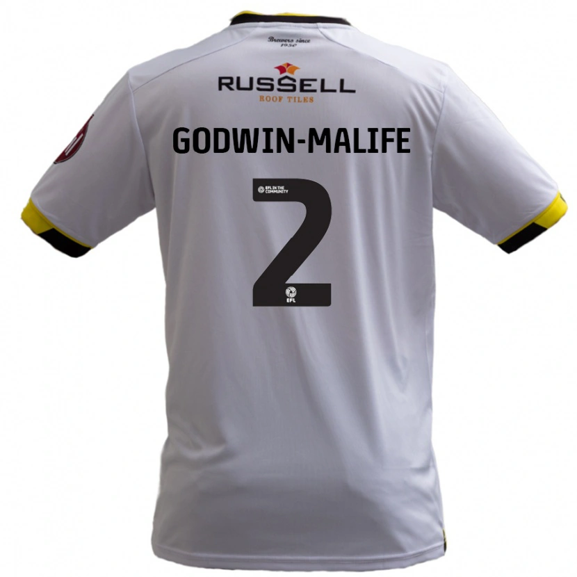 Danxen Men Udoka Godwin-Malife #2 White Away Jersey 2024/25 T-Shirt