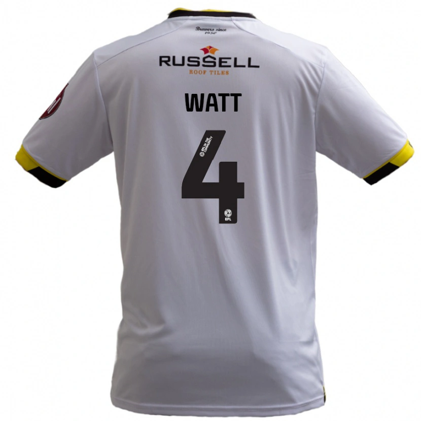 Danxen Men Elliot Watt #4 White Away Jersey 2024/25 T-Shirt