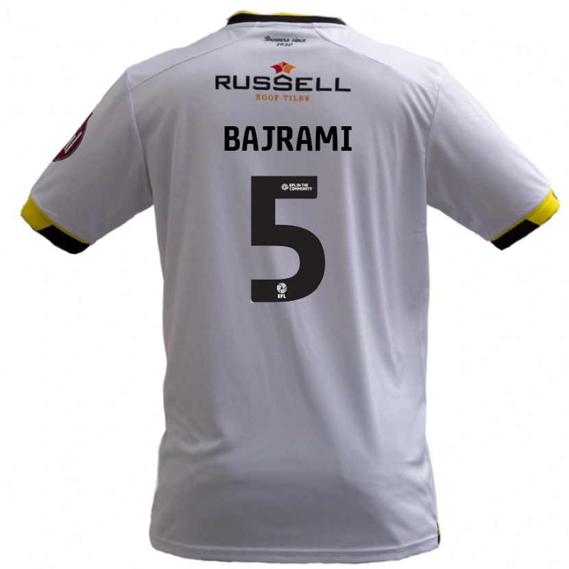 Danxen Men Geraldo Bajrami #5 White Away Jersey 2024/25 T-Shirt