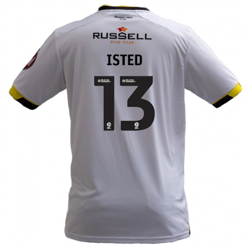 Danxen Men Harry Isted #13 White Away Jersey 2024/25 T-Shirt