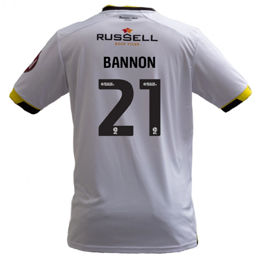 Danxen Men Alex Bannon #21 White Away Jersey 2024/25 T-Shirt