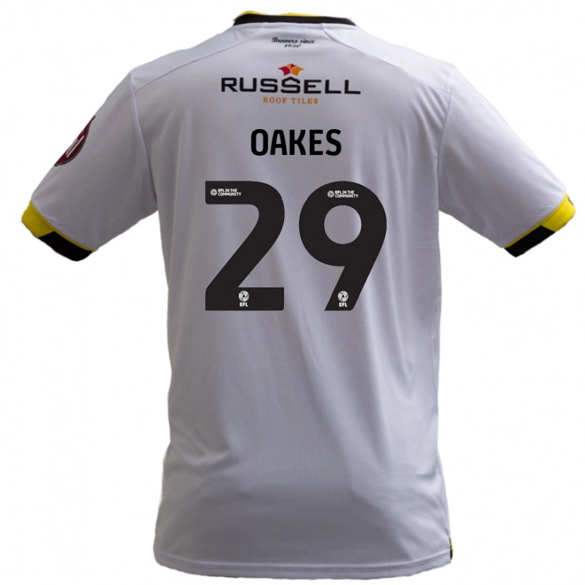 Danxen Men Toby Oakes #29 White Away Jersey 2024/25 T-Shirt