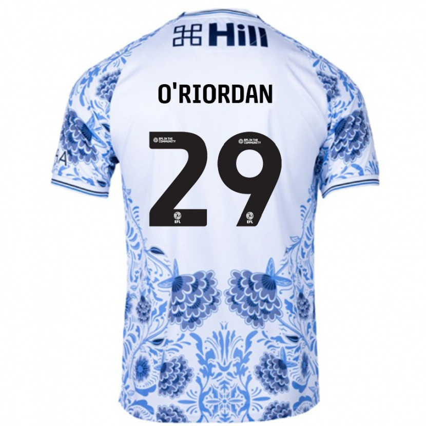 Danxen Men Connor O'riordan #29 White Blue Away Jersey 2024/25 T-Shirt