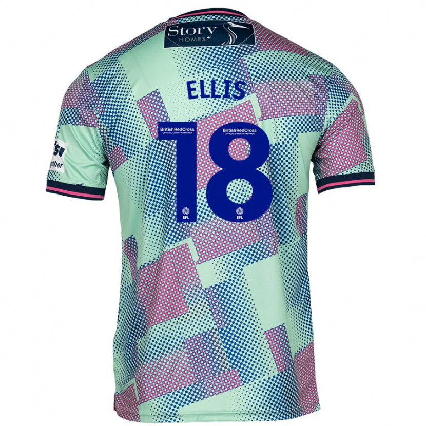 Danxen Men Jack Ellis #18 Green Away Jersey 2024/25 T-Shirt