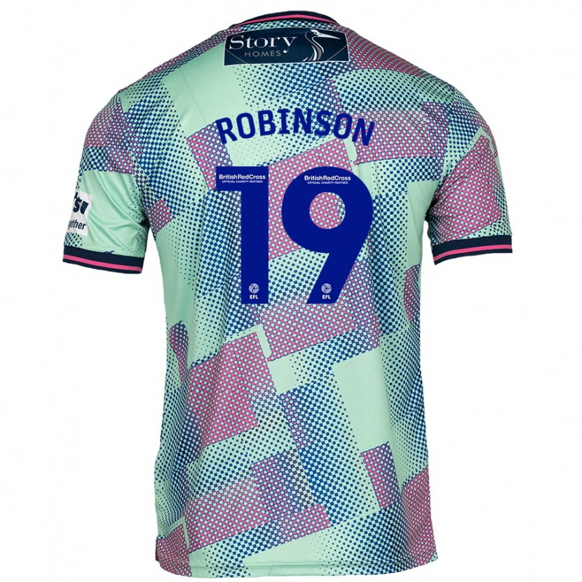 Danxen Men Jack Robinson #19 Green Away Jersey 2024/25 T-Shirt