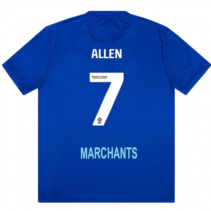 Danxen Men Emily Allen #7 Green Away Jersey 2024/25 T-Shirt