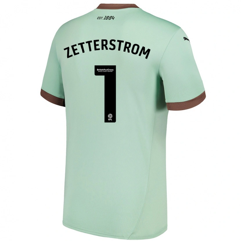 Danxen Men Jacob Widell Zetterström #1 Pale Green Away Jersey 2024/25 T-Shirt