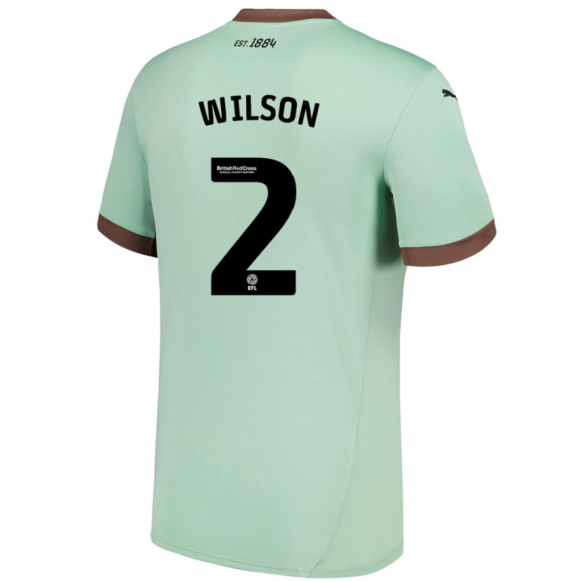 Danxen Men Kane Wilson #2 Pale Green Away Jersey 2024/25 T-Shirt