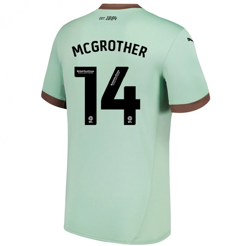 Danxen Men Becky Mcgrother #14 Pale Green Away Jersey 2024/25 T-Shirt