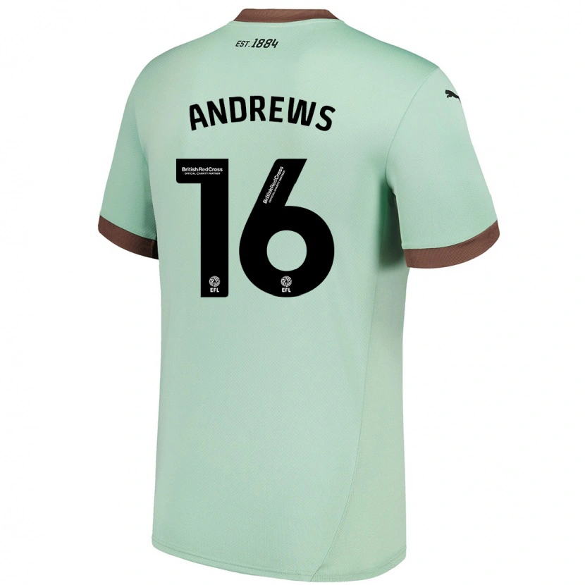 Danxen Men Marli Rhodes-Andrews #16 Pale Green Away Jersey 2024/25 T-Shirt