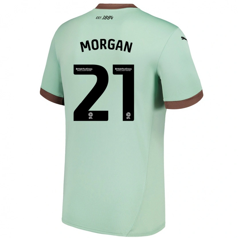 Danxen Men Sarah Morgan #21 Pale Green Away Jersey 2024/25 T-Shirt