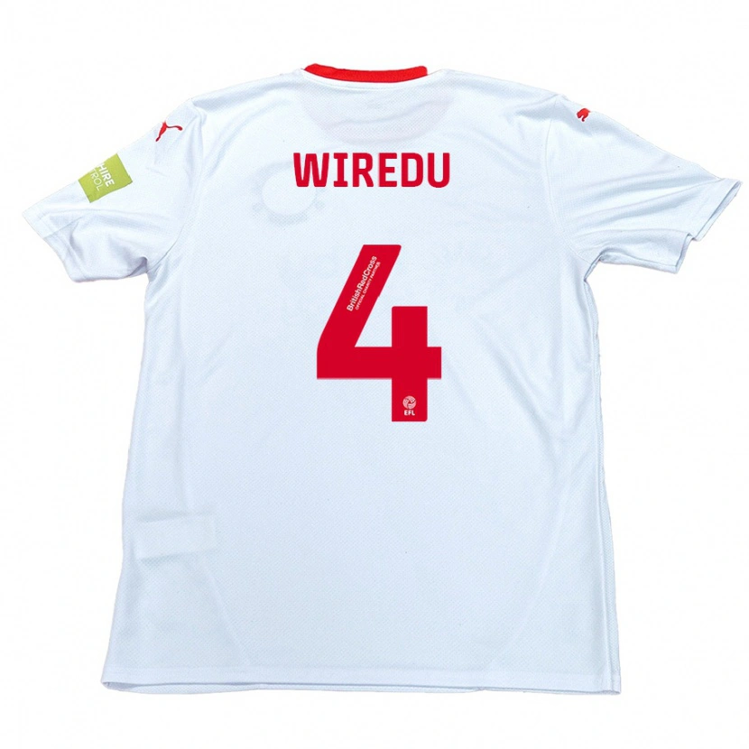 Danxen Men Brendan Wiredu #4 White Away Jersey 2024/25 T-Shirt