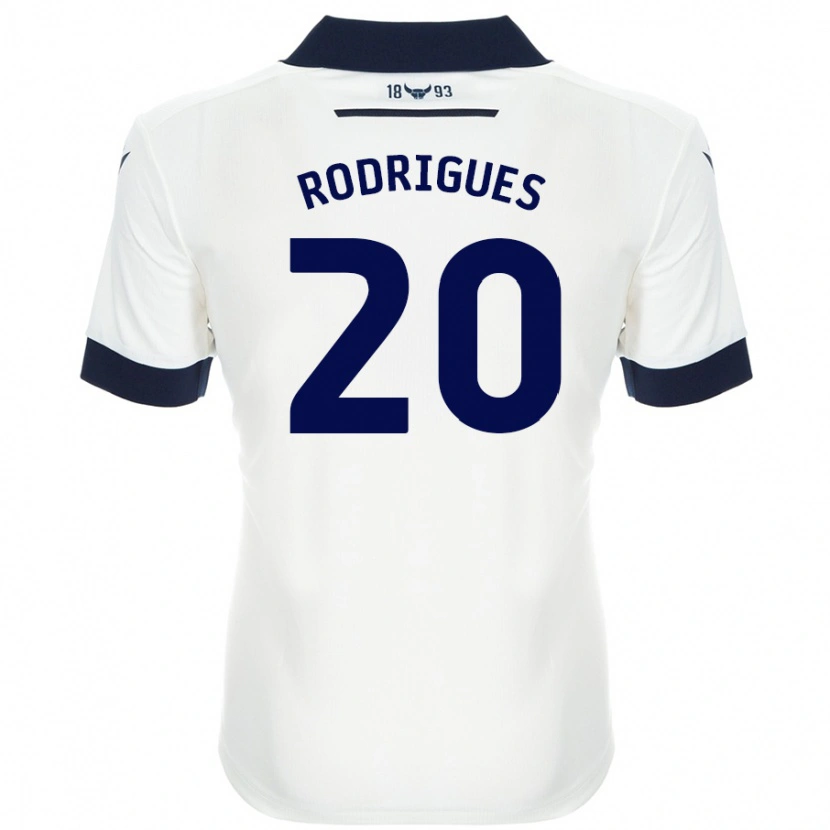 Danxen Men Rúben Rodrigues #20 White Navy Blue Away Jersey 2024/25 T-Shirt