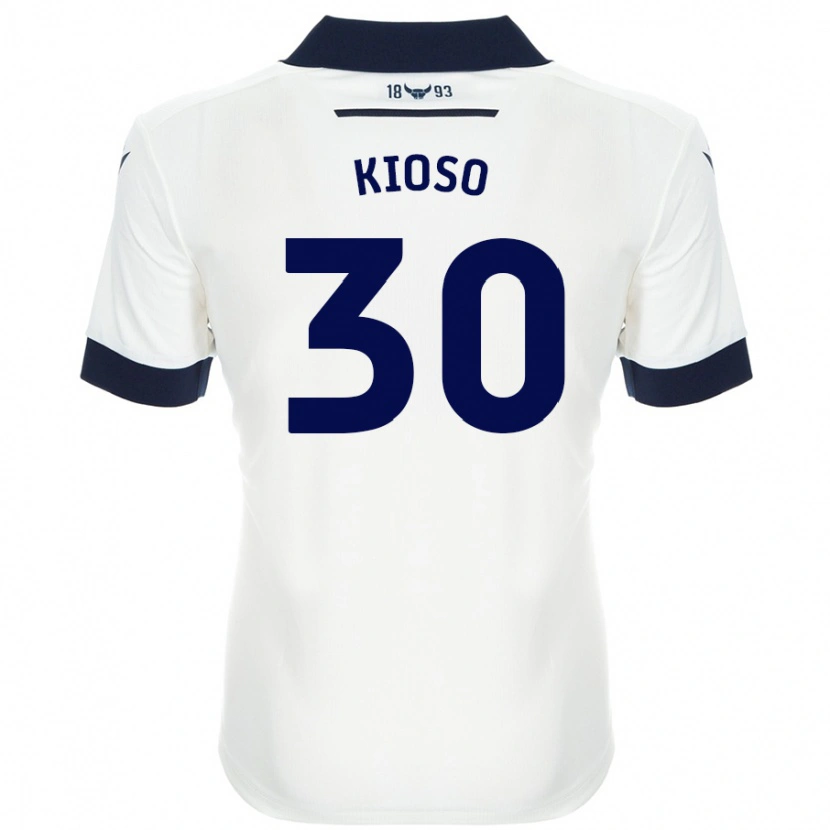 Danxen Men Peter Kioso #30 White Navy Blue Away Jersey 2024/25 T-Shirt