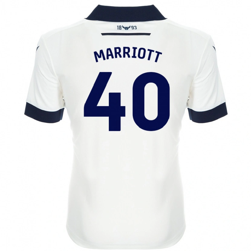 Danxen Men Monty Marriott #40 White Navy Blue Away Jersey 2024/25 T-Shirt