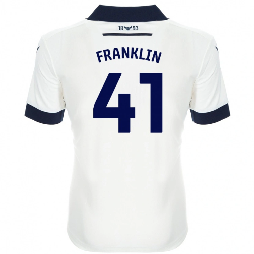 Danxen Men George Franklin #41 White Navy Blue Away Jersey 2024/25 T-Shirt