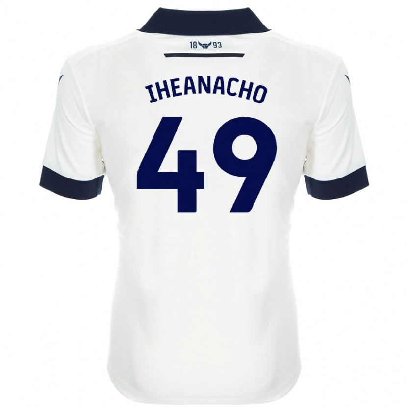 Danxen Men Josh Iheanacho #49 White Navy Blue Away Jersey 2024/25 T-Shirt