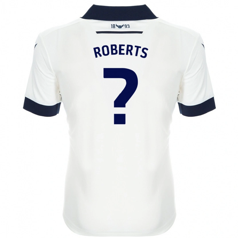 Danxen Men Amber Roberts #0 White Navy Blue Away Jersey 2024/25 T-Shirt